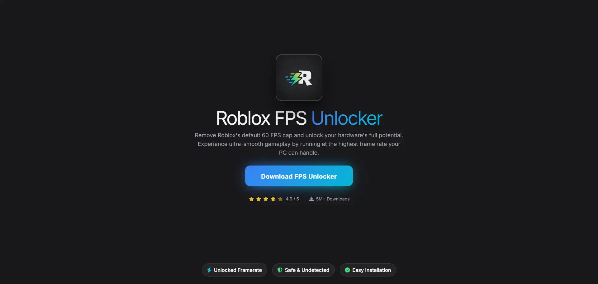 In-game screenshot of Roblox running at over 120 FPS using the FPS unlocker roblox tool, showing smooth gameplay.